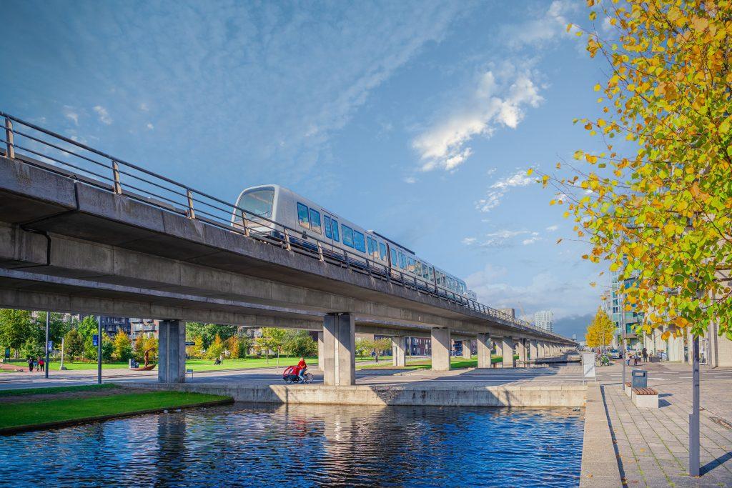 Copenhagen,,Denmark,-,10.20.2021:,Automatic,Driverless,Metro,Subway,M1,Line